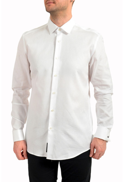 Hugo Boss Men's "Jacques" Slim Fit White Long Sleeve Dress Shirt