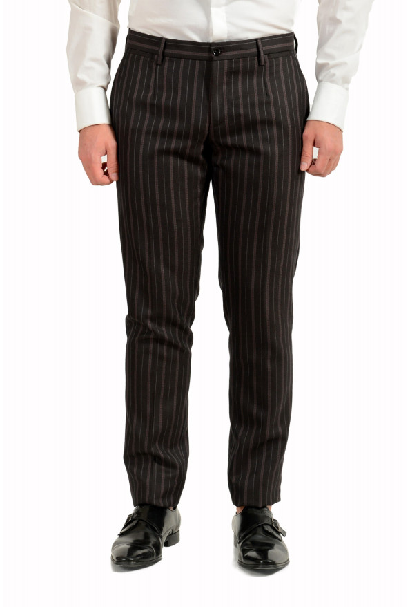 Dolce & Gabbana Men's 100% Wool Striped Two Button Three Piece Suit: Picture 11