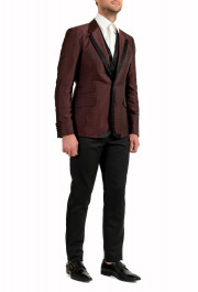 Dolce & Gabbana Men's Silk Wool Geometric Print Two Button Three Piece Suit: Picture 2