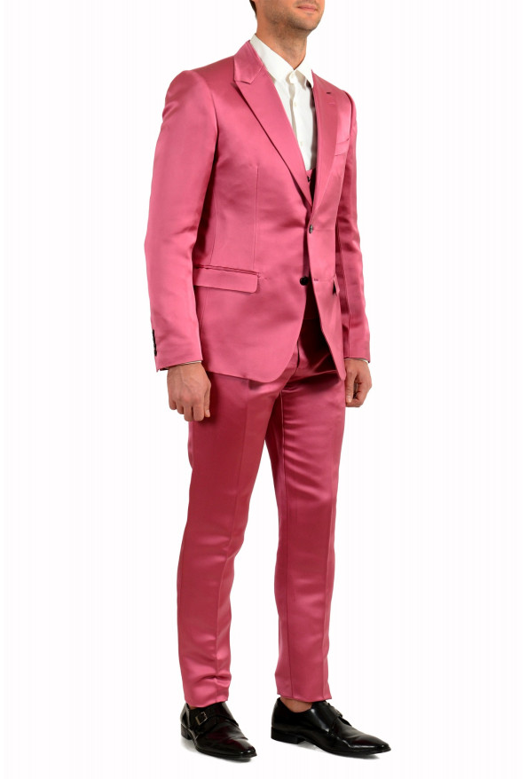 Dolce & Gabbana Men's 100% Silk Purple Two Button Three Piece Suit: Picture 2