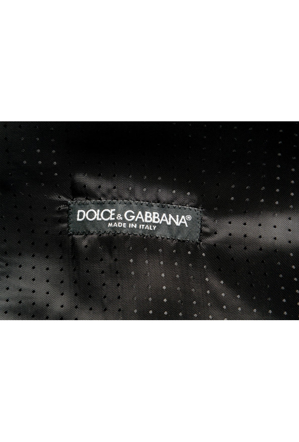 Dolce & Gabbana Men's 100% Silk Emerald Green Two Button Three Piece Suit: Picture 14