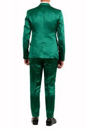 Dolce & Gabbana Men's 100% Silk Emerald Green Two Button Three Piece Suit: Picture 3
