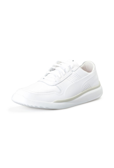 Puma X Scuderia Ferrari "SF Podio 2Lo" White Leather Sneakers Shoes: Picture 2