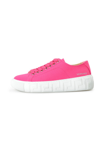 Versace Women's Fuchsia Canvas Fashion Sneakers Shoes: Picture 2