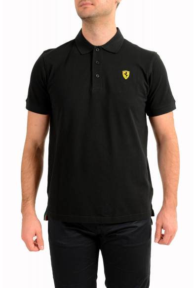 Scuderia Ferrari Men's Black "Piquet" Short Sleeve Polo Shirt