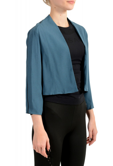 Hugo Boss Women's "Janolle1" Teal Blue Buttonless Blazer: Picture 2
