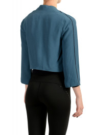 Hugo Boss Women's "Janolle1" Teal Blue Buttonless Blazer: Picture 3