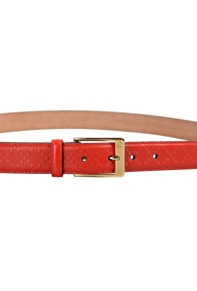 Gucci 100% Leather Red Unisex Belt: Picture 2