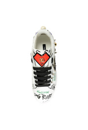 Dolce & Gabbana Women's Multi-Color Logo Print Leather Sneakers Shoes: Picture 8