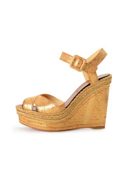 Christian Louboutin Women's "ALMERIA" Leather Wedges Sandals Shoes : Picture 2