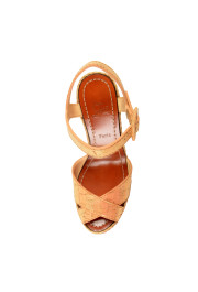 Christian Louboutin Women's "ALMERIA" Leather Wedges Sandals Shoes : Picture 7