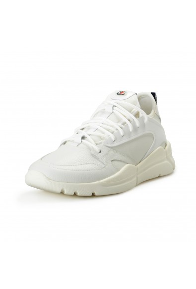 Moncler Men's "ANAKIN" White 100% Leather Fashion Sneakers Shoes
