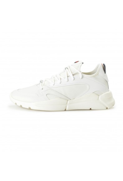 Moncler Men's "ANAKIN" White 100% Leather Fashion Sneakers Shoes: Picture 2