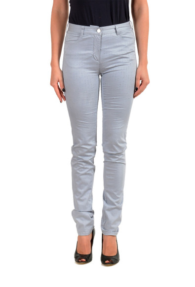 Maison Margiela MM6 Women's Gray Perforated Light Jeans