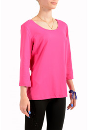 Hugo Boss Women's "E4967" Pink 3/4 Sleeve Stretch Blouse Top: Picture 2