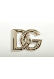 Dolce & Gabbana Women's White Leather Silver Metallic Logo Crossbody Bag: Picture 4