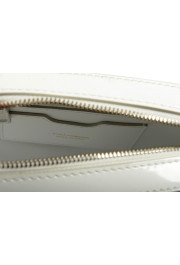 Dolce & Gabbana Women's White Leather Silver Metallic Logo Crossbody Bag: Picture 7