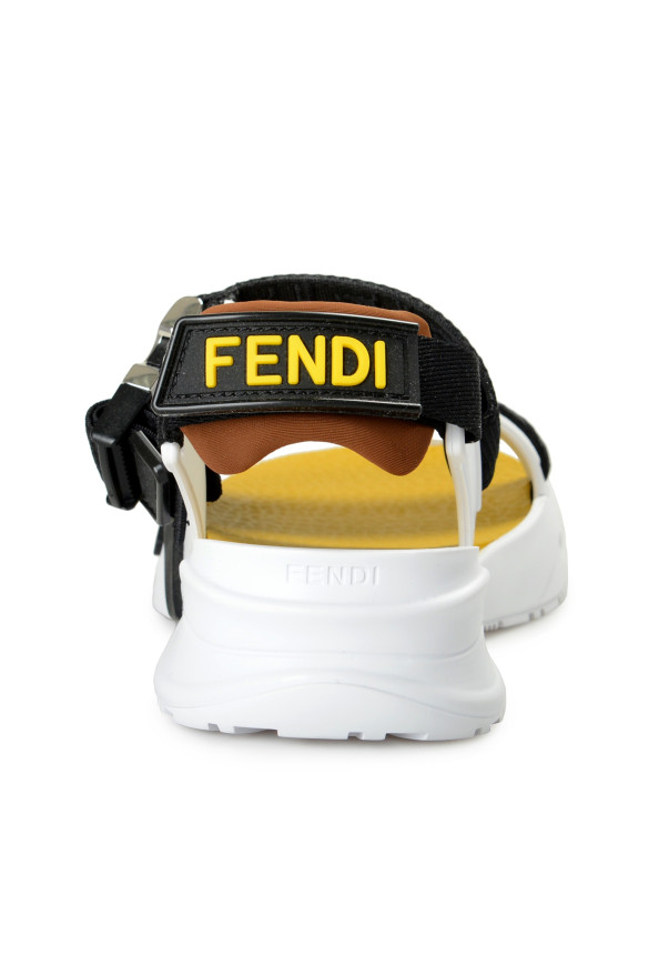 Fendi Men's "FLOW" Strappy Leather Sandals Shoes: Picture 3