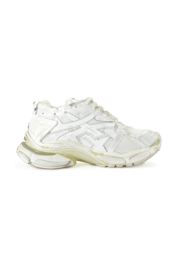 Balenciaga Men's White Runner Athletic Sneakers Shoes: Picture 4