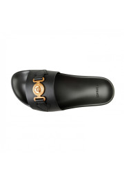 Versace Men's Black Leather Gold Medusa Flip Flops Pool Slide Sandals Shoes: Picture 7