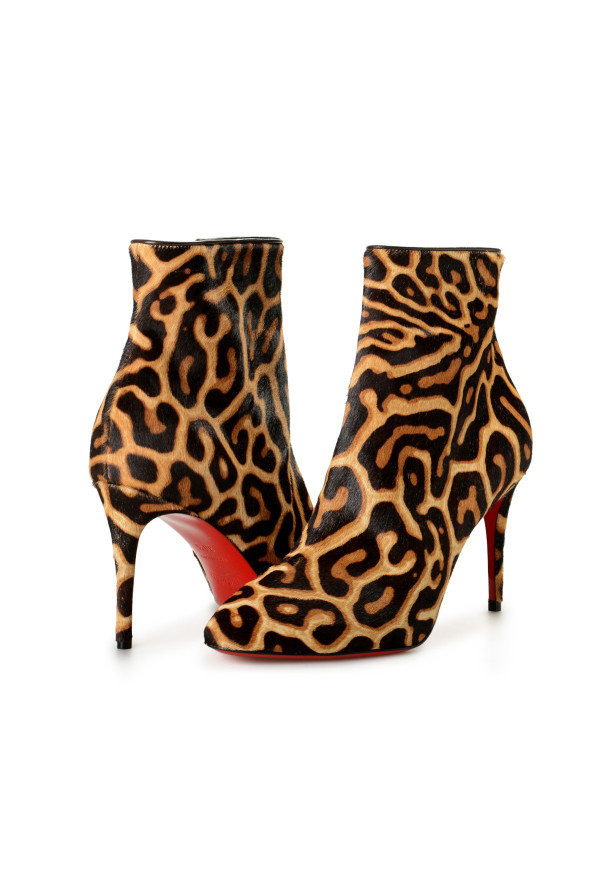 Christian Louboutin Women's "Eloise" Pony Hair Leather High Heel Bootie Shoes: Picture 8