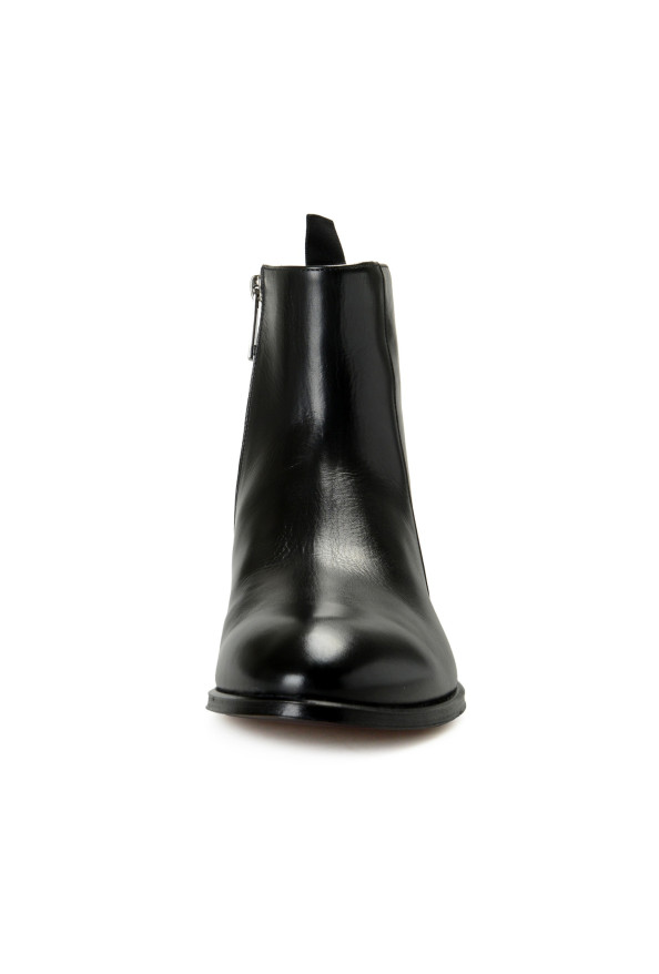 Dolce & Gabbana Men's Black Textured Leather Chelsea Boots Shoes: Picture 5