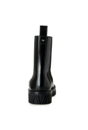 Valentino Garavani Men's "Beatle" Black Polished Leather Boots Shoes: Picture 3