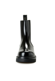 Valentino Garavani Men's "Beatle" Black Polished Leather Boots Shoes: Picture 5