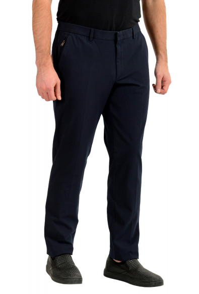Hugo Boss Men's "Kaito1-Travel1" Navy Blue Flat Front Pants: Picture 2