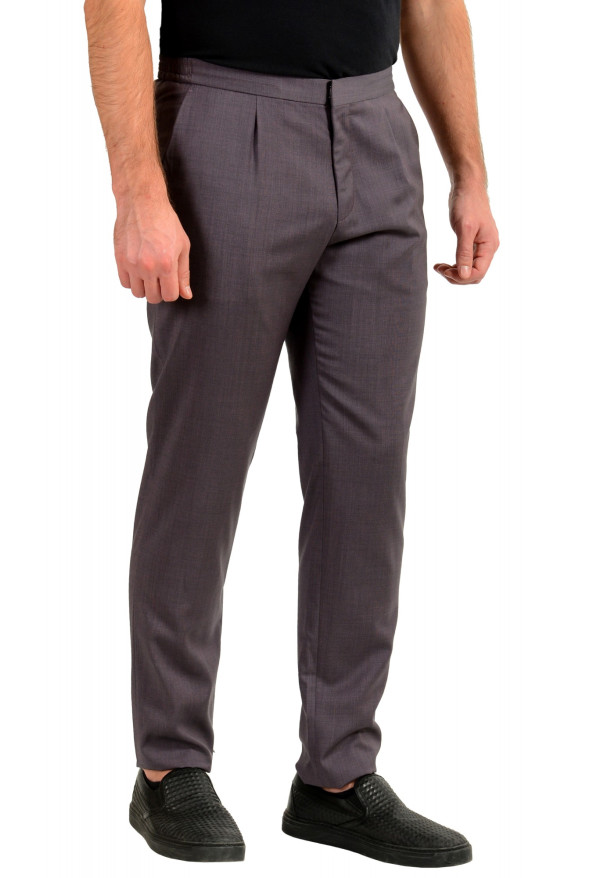 Hugo Boss Men's "Brider1" Slim Fit 100% Wool Purple Pants: Picture 2