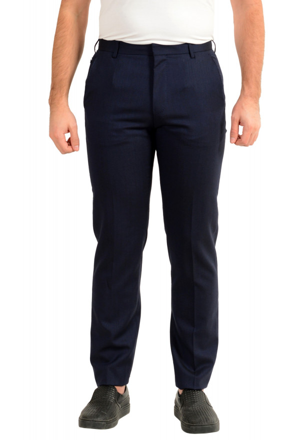 Hugo Boss Men's "Barnes1" Slim Fit Blue 100% Wool Pants