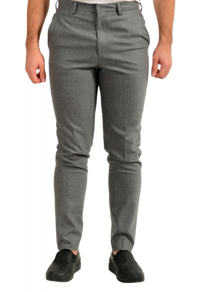 Hugo Boss Men's "Pirko" Slim Fit Gray Wool Cashmere Dress Pants