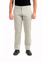 Hugo Boss Men's "Crigan3" Gray Flat Front Pants