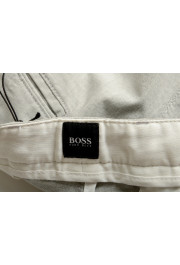 Hugo Boss Men's "Crigan3" Gray Flat Front Pants: Picture 5
