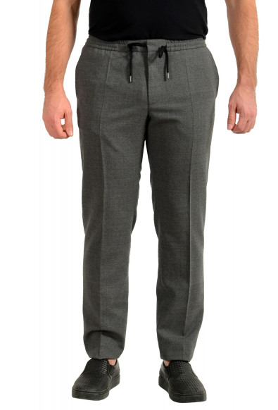 Hugo Boss Men's "Banks2" Slim Fit Gray 100% Wool Casual Pants