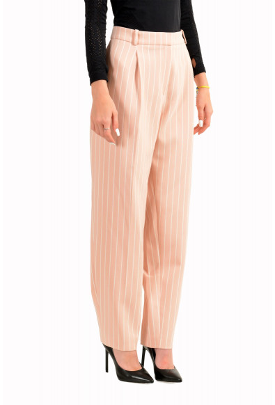 Hugo Boss Women's "Harita" Pink Striped Straight Leg Trousers Pants: Picture 2