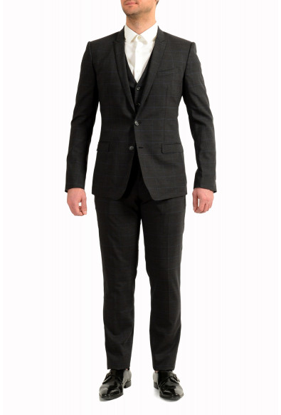 Dolce & Gabbana Men's "Gold" Wool Plaid Two Button Three Piece Suit