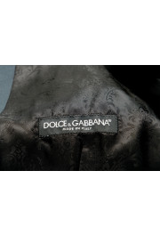 Dolce & Gabbana Men's Black Wool Two Button Three Piece Suit: Picture 14