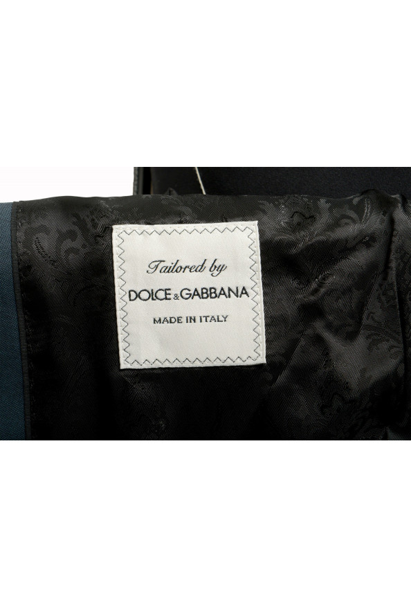 Dolce & Gabbana Men's Black Wool Two Button Three Piece Suit: Picture 15