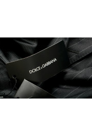 Dolce & Gabbana Men's "Taormina Sicilia" Gray 100% Wool Striped Two Button Suit: Picture 12