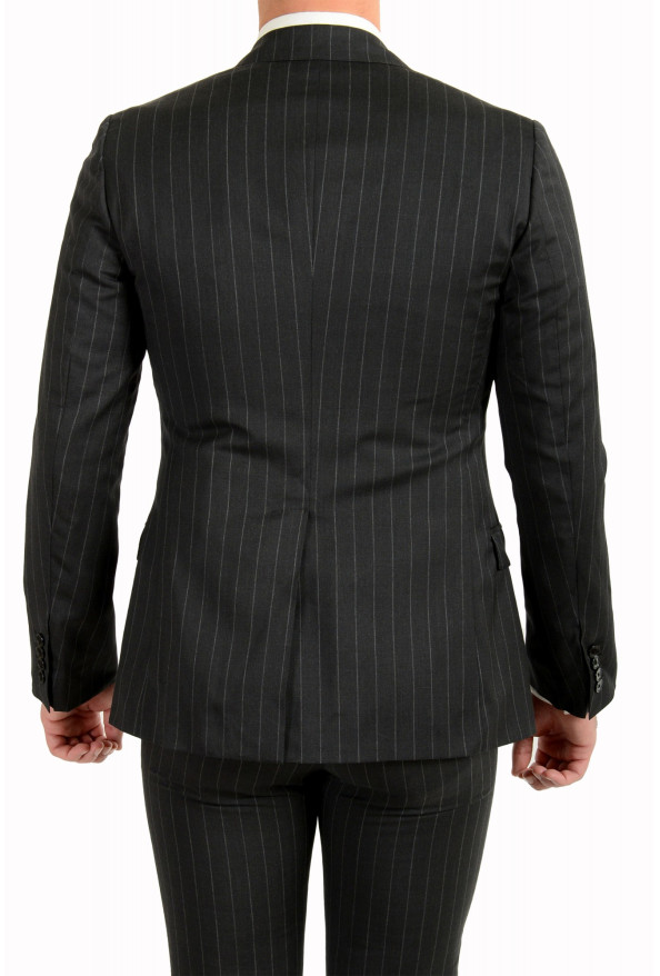 Dolce & Gabbana Men's "Taormina Sicilia" Gray 100% Wool Striped Two Button Suit: Picture 6