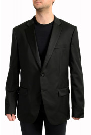 Hugo Boss Men's "Halven/Gentry" Black 100% Wool Tuxedo Blazer