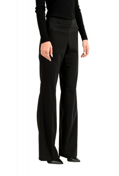 Hugo Boss Women's "Tiluna_SideZip2" Wool Black Straight Leg Pants: Picture 2