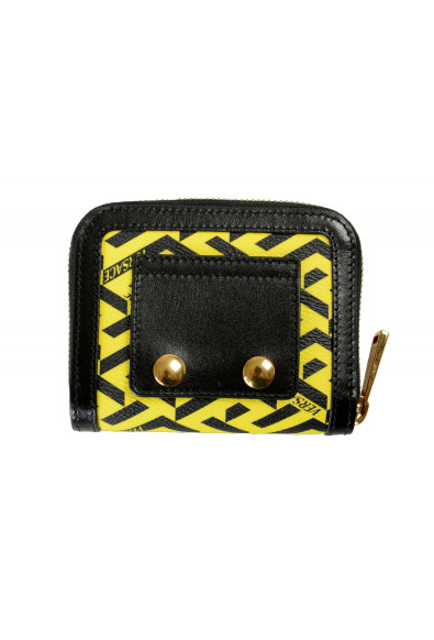 Versace Women's "La Greca" Signature Yellow Zip Around Compact Wallet: Picture 2