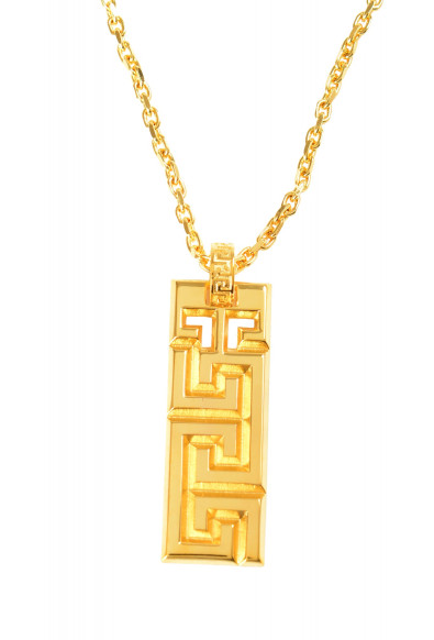 Versace Unisex Gold Color Metal Chain Necklace Pendant: Picture 2