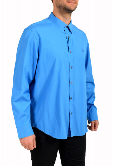 Burberry Men's Royal Blue Long Sleeve Shirt: Picture 2