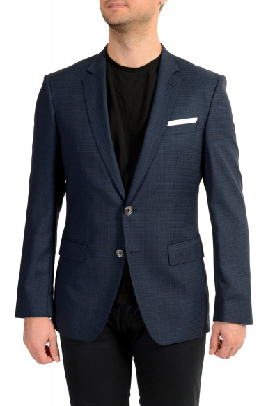 Hugo Boss Men's "Hutson5/Gander3WE" Blue Slim Fit 100% Wool Blazer
