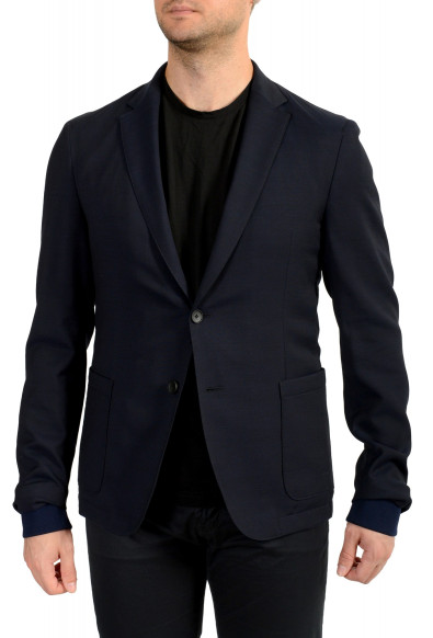 Hugo Boss Men's "Namor" Slim Fit Blue Wool Insulated Blazer Jacket