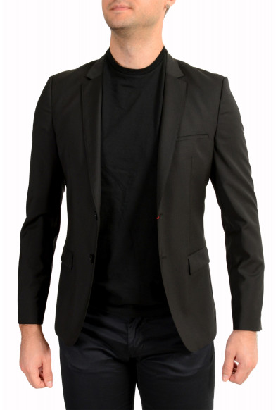 Hugo Boss Men's "AlisterS-GSU" Black 100% Wool Two Button Blazer