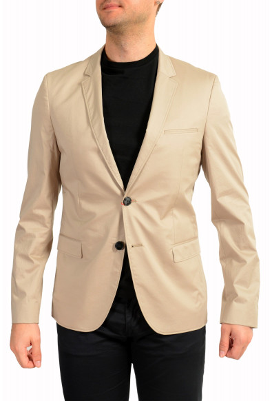 Hugo Boss Men's "Astian182" Extra Slim Fit Beige Two Button Blazer